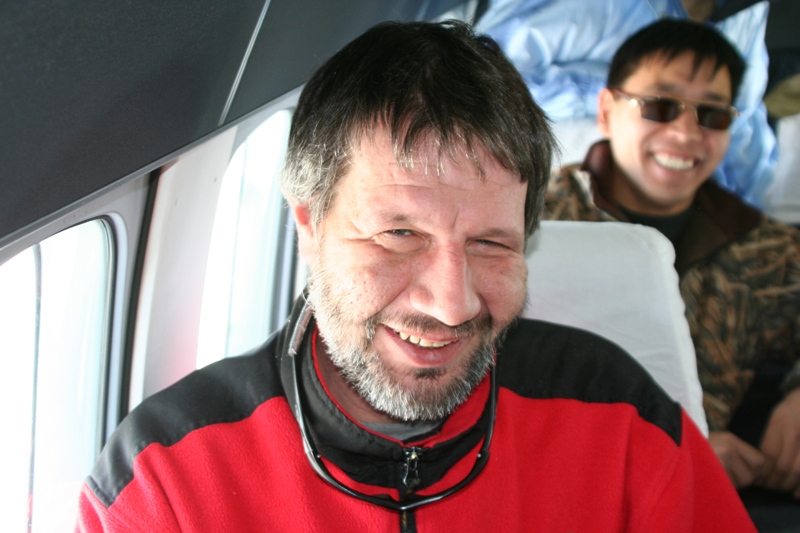 Ivar Jüssi in the survey aircraft Ivar Jüssi